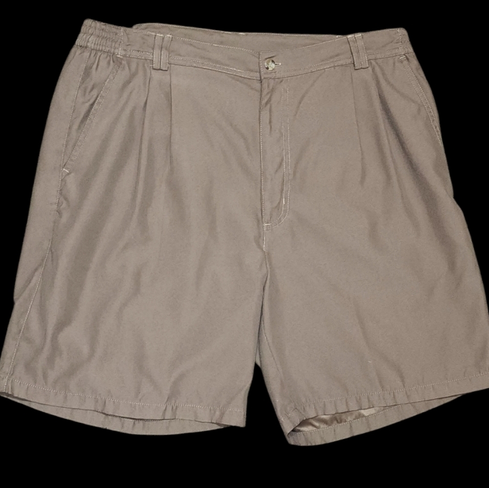 Adolfo Casual Brown Shorts Mens Size M 34-36 Vacation Vibe Golf Athleisure Beach